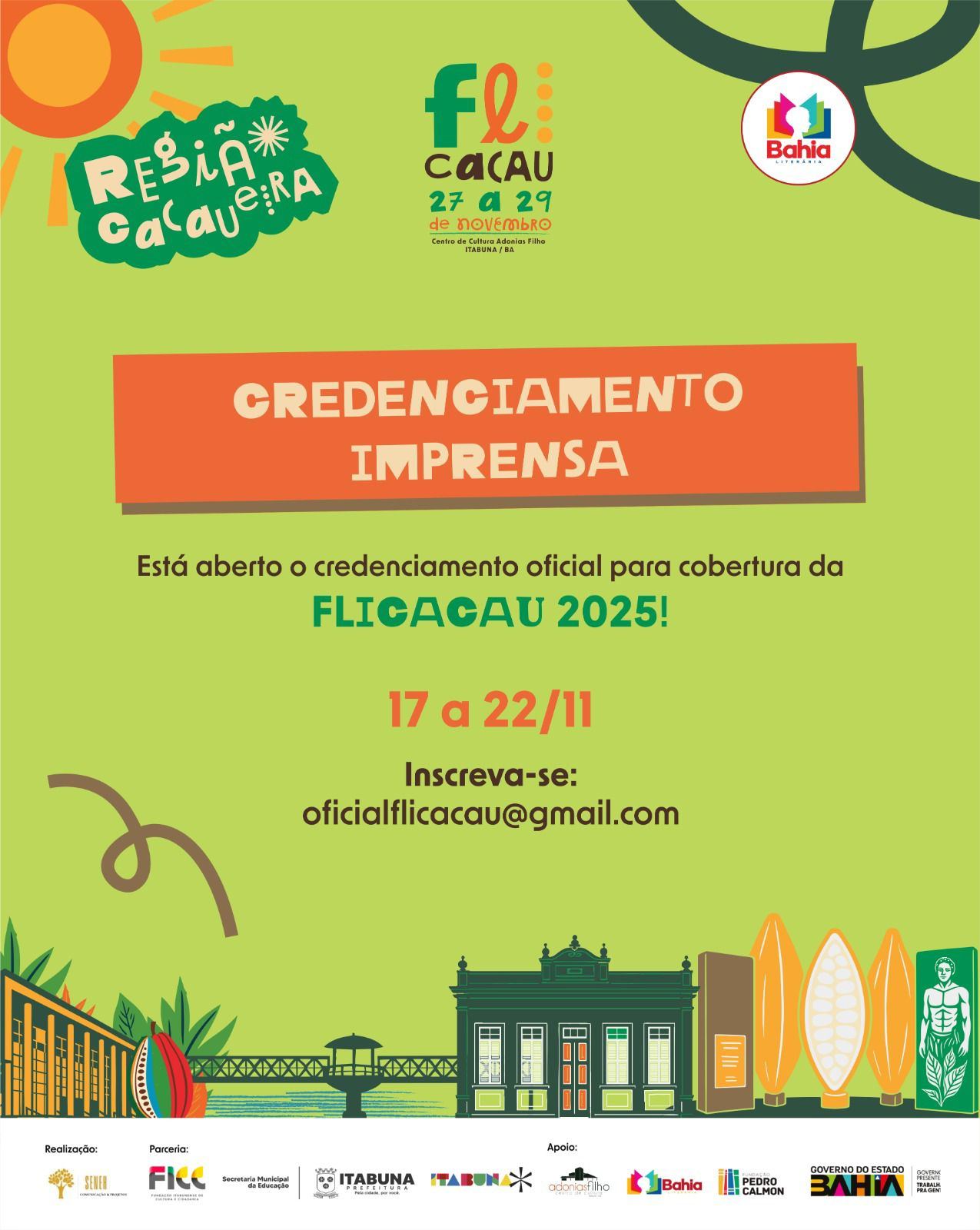 CREDENCIAMENTO IMPRENSA FLICACAU 2025