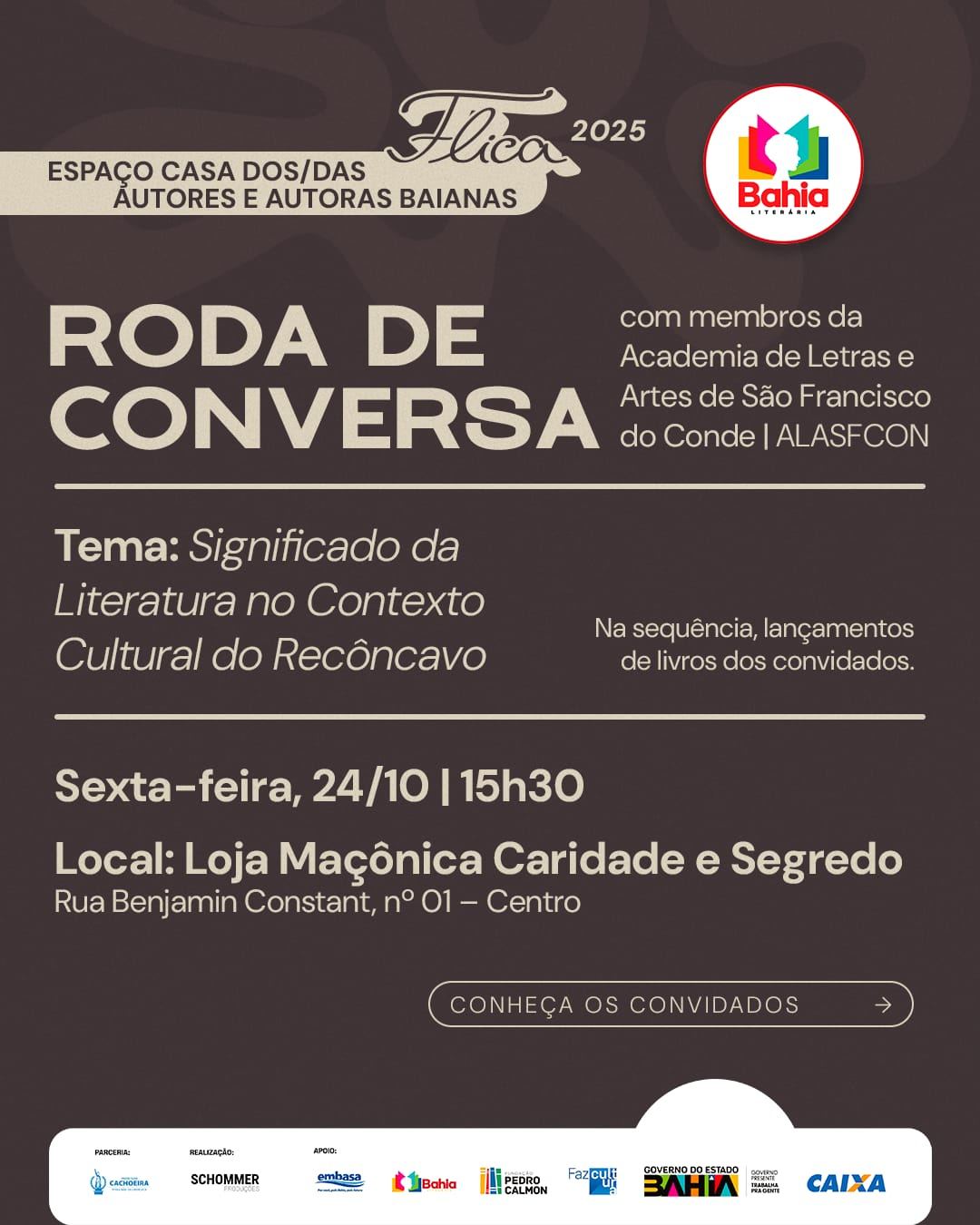 RODA DE CONVERSA - MEMBROS DA ACADEMIA ALASFCON