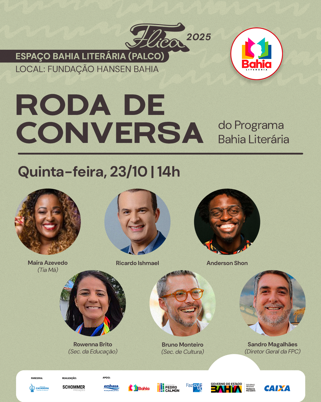 RODA DE CONVERSA DO PROGRAMA BAHIA LITERÁRIA