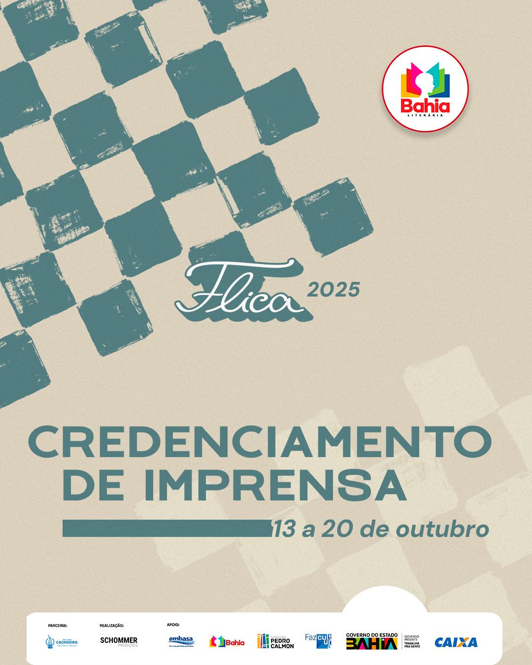 CREDENCIAMENTO IMPRENSA - PRAZO FINAL ATÉ 20 DE OUTUBRO