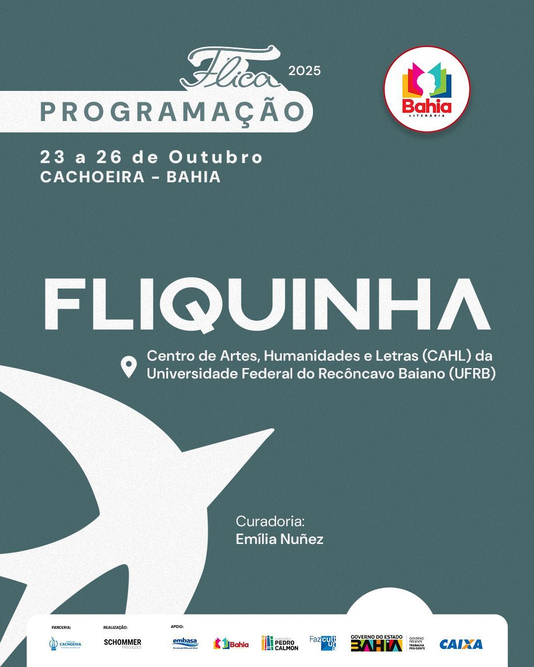 PROGRAMAÇÃO COMPLETA FLIQUINHA 23 A 26/10/2025